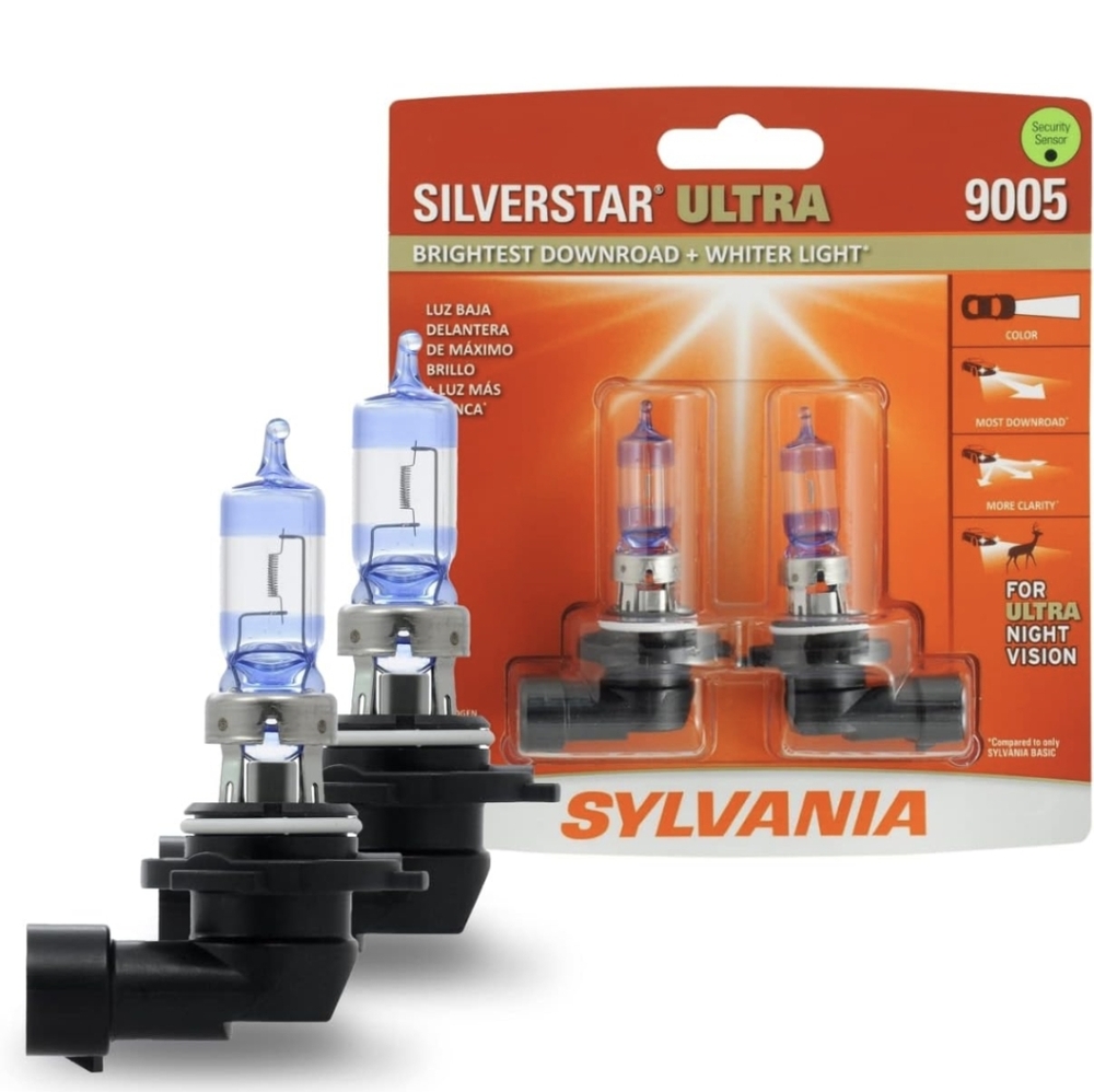 SYLVANIA 9005 SilverStar Ultra Halogen Headlight Bulb, pack of 2 NEW